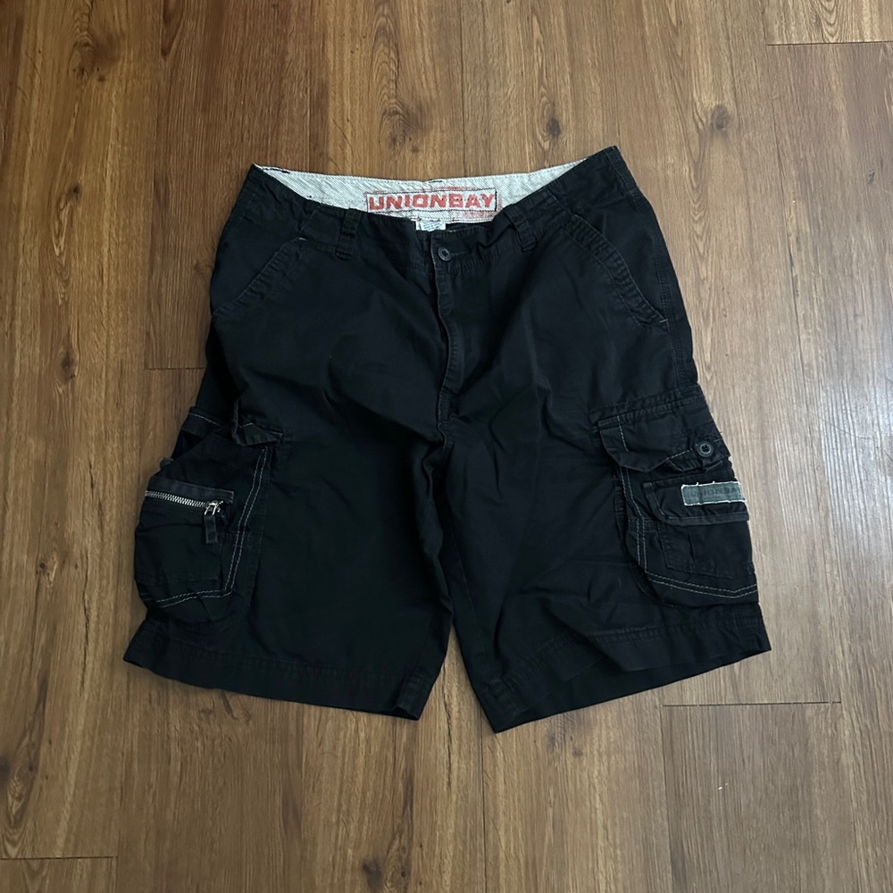 Unionbay Men's Black Cargo Shorts